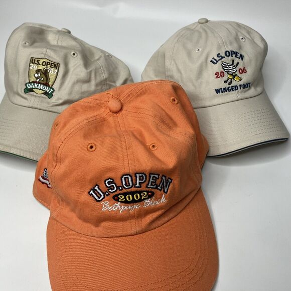Other - US Open Golf Hat Lot of 3 Bethpage Black 2002 Winged Foot 2006 Oakmont 2007